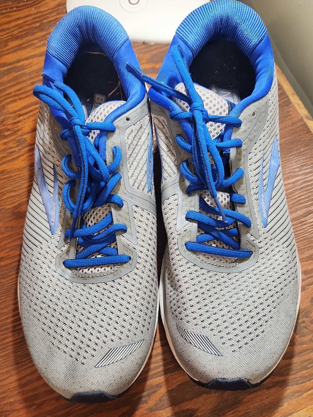 Brooks Adrenaline 20 Men's Lightweight Running Shoes - Gray & Blue Size 11.5